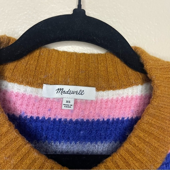 MADEWELL Striped Springview Cardigan Sweater in Coziest Yarn Size XS - Picture 6 of 12